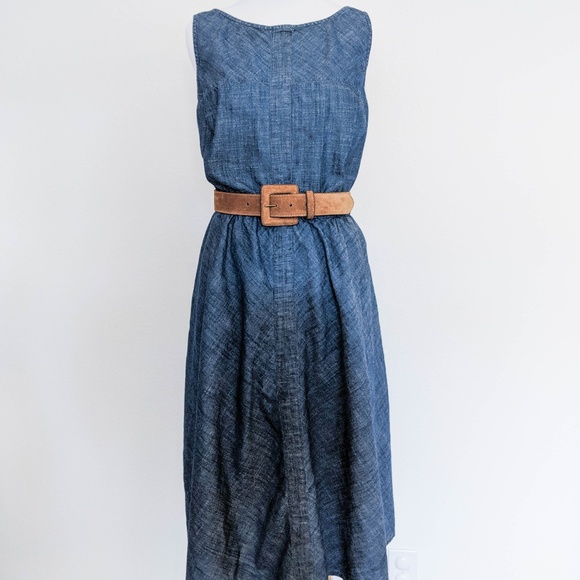 eshakti Dresses & Skirts - eShakti Chambray Dress - EUC